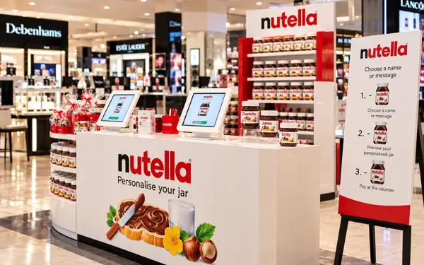 Nutella retail personalisation experience
