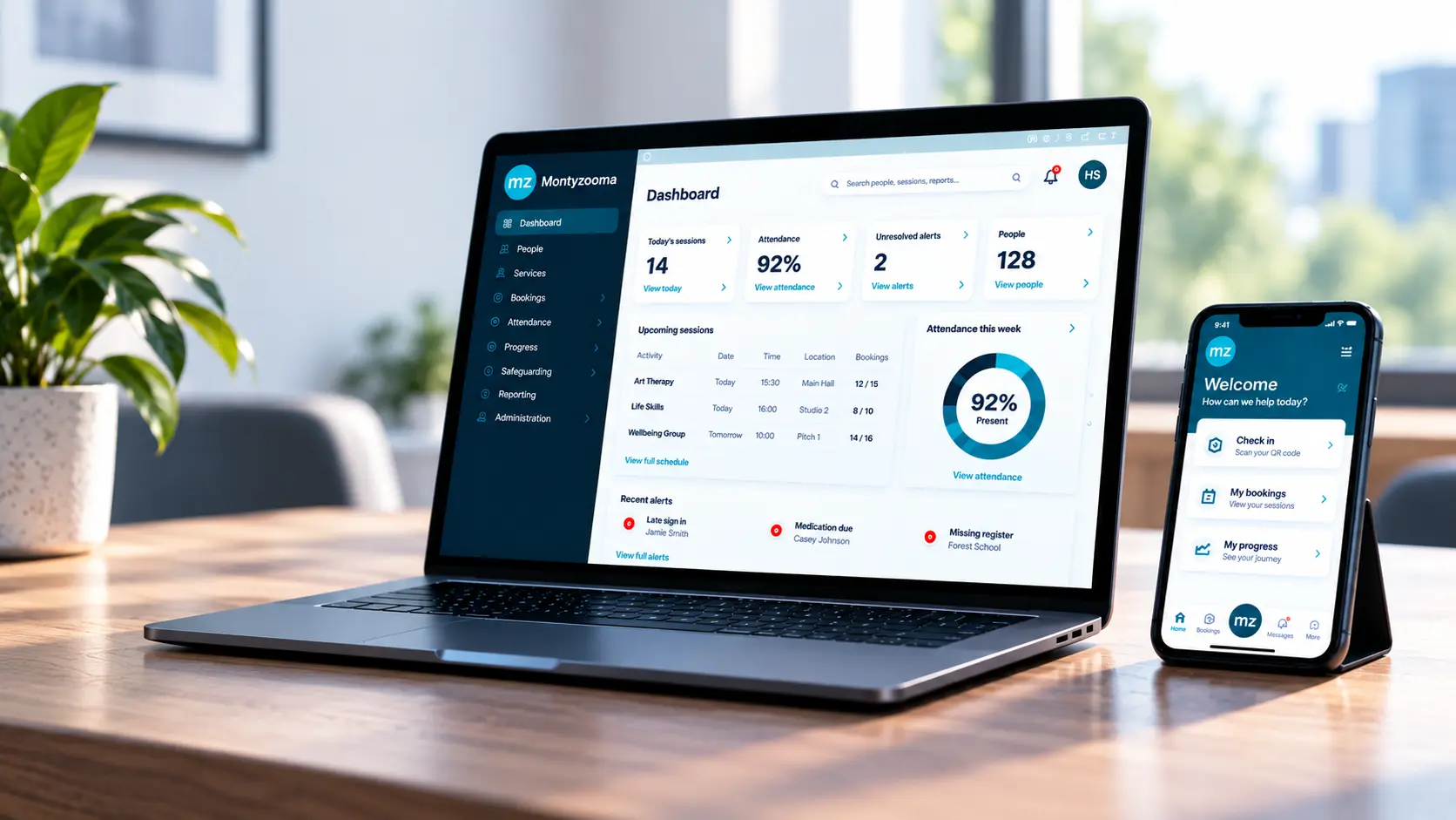 Montyzooma connected service management platform
